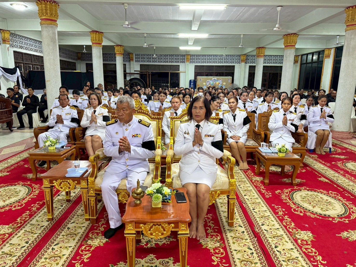 พิธีบำเพ็ญกุศลสวดพระพุทธมนต์ อุทิศถวายพระราชกุศล ประจำทุกวัน 30 วัน สมเด็จพระนางเจ้าสิริกิติ์ พระบรมราชินีนาถ พระบรมราชชนนีพันปีหลวง สวรรคต